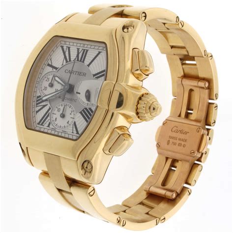 gold cartier|cartier 18k gold watch price.